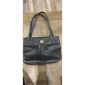 Stone Mountain Black Leather Crossbody Bag Barely Used